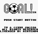 Goal! (USA) Title Screen